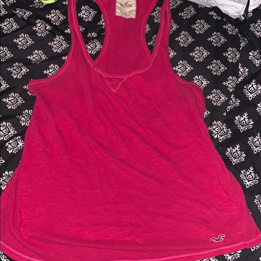 hot pink hollister tank top
